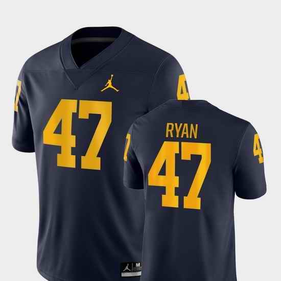 Men Michigan Wolverines Jake Ryan 47 Navy Game College Football Jersey